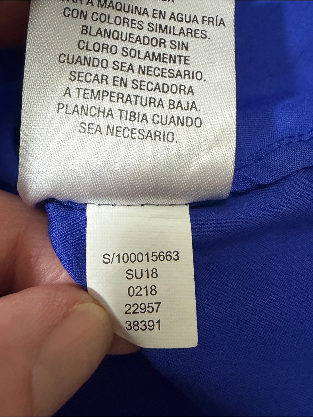 Charter Club Sleeveless Button-Front Blouse in Royal Blue - Picture 4 of 6
